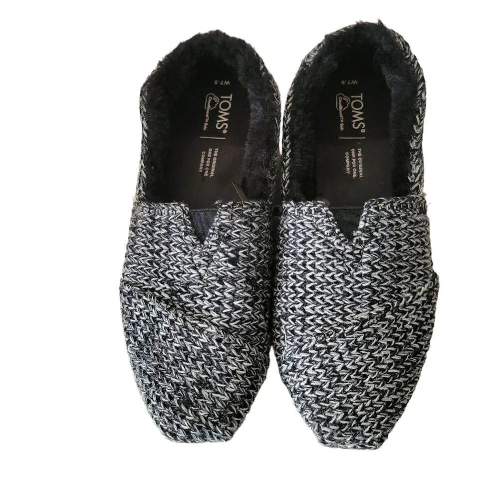 Toms Alpargata Sweater Knit Fleece Espadrilles